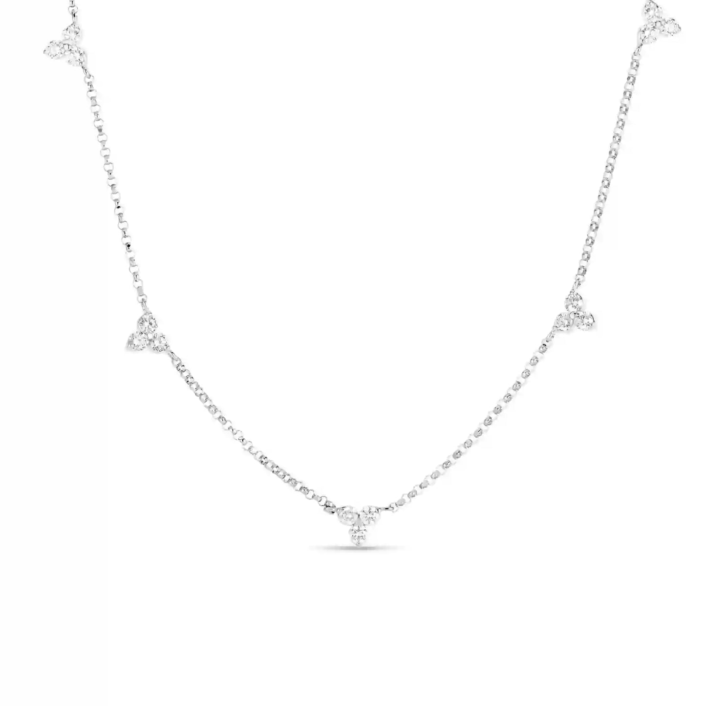 5 Station Flower Necklace