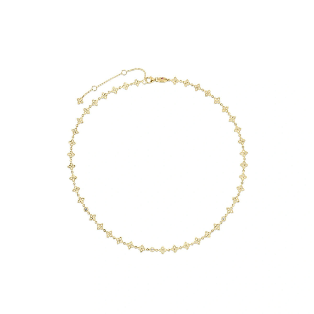 Diamond & Flower Necklace