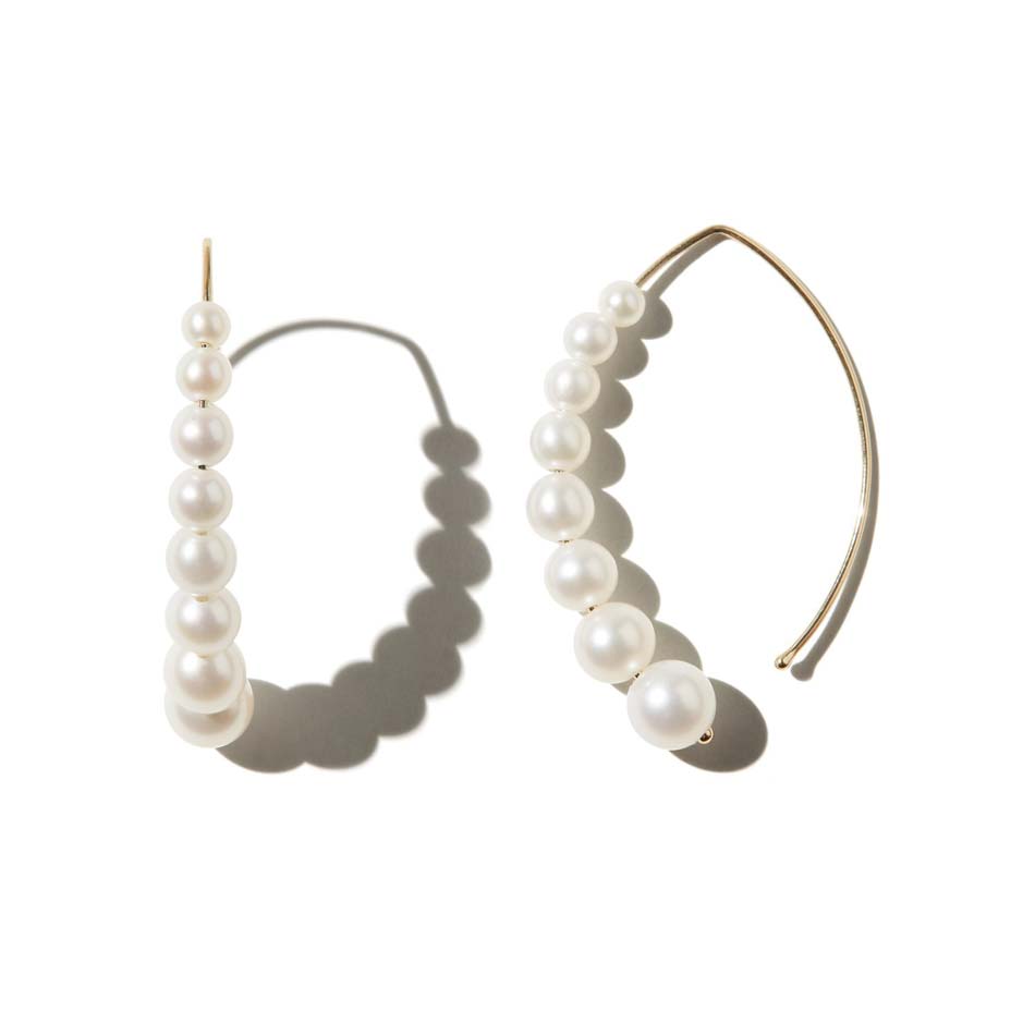 Marquis Hoop Earrings