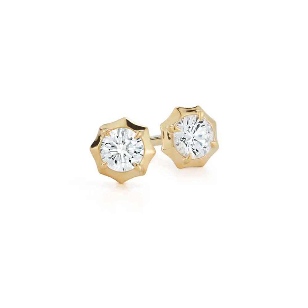 Gold and Diamond Studs