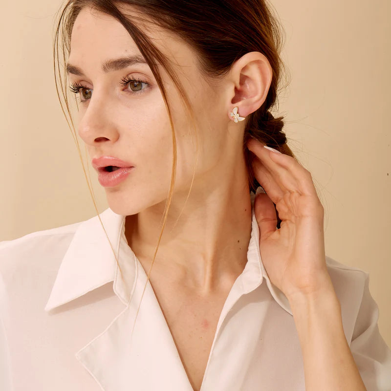 Pearl Butterfly Studs