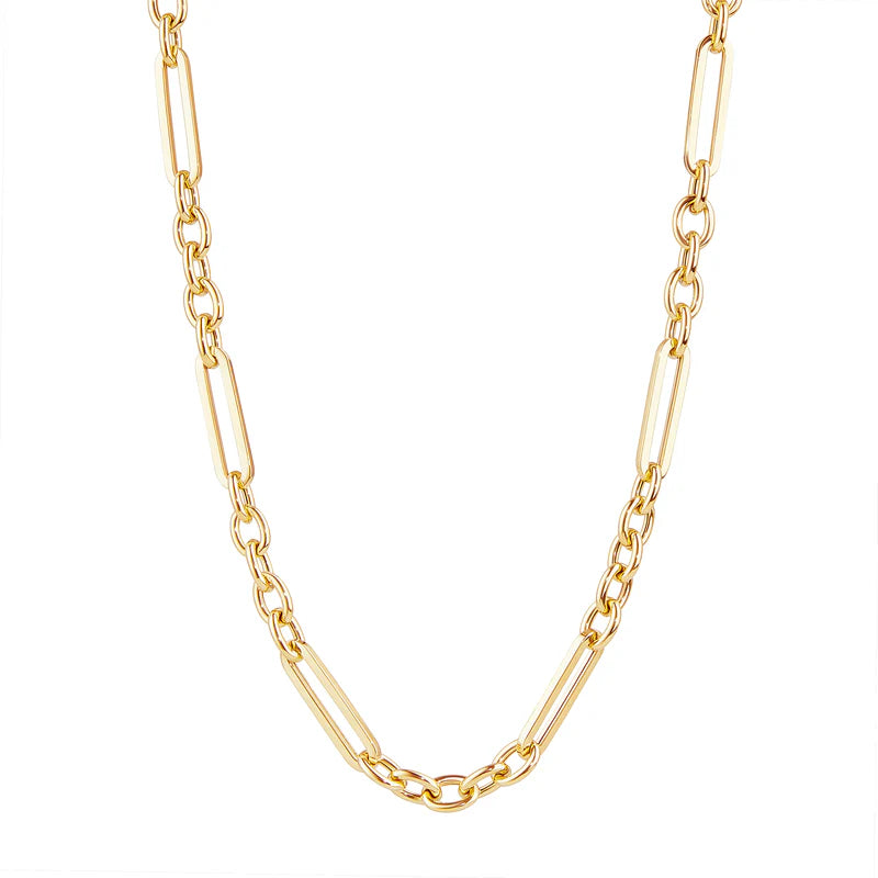 Gold Paper Clip Rolo Chain