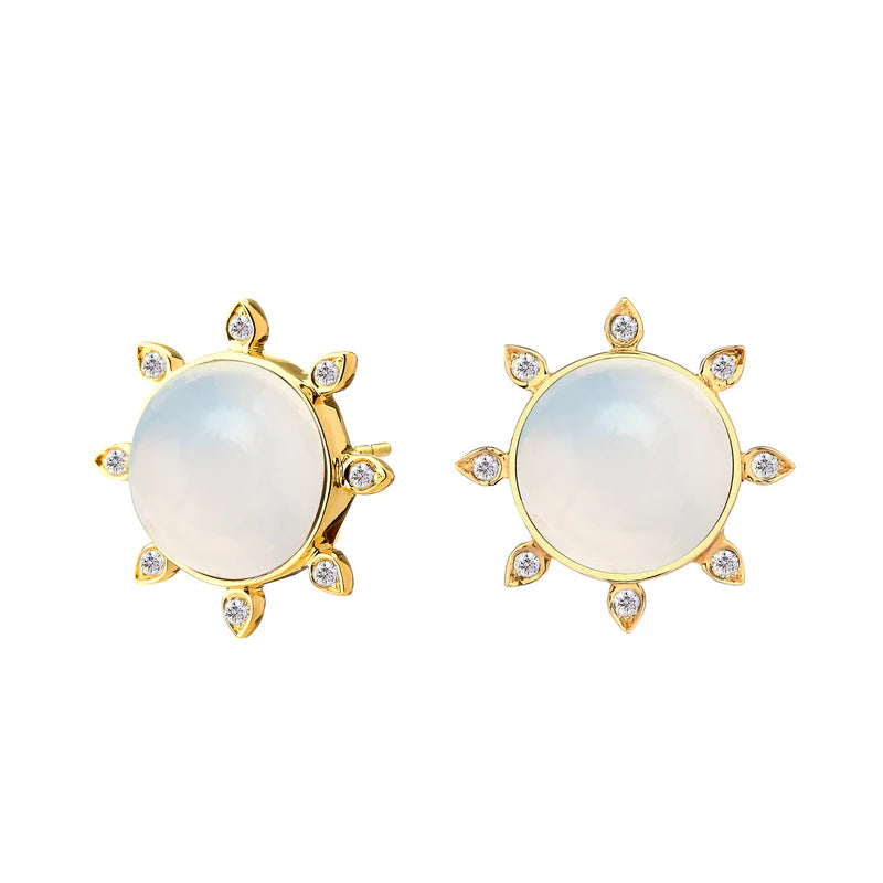 Moon Quartz Studs