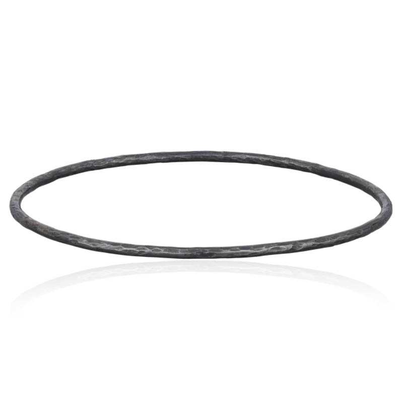 Silver Solid Thin Bangle