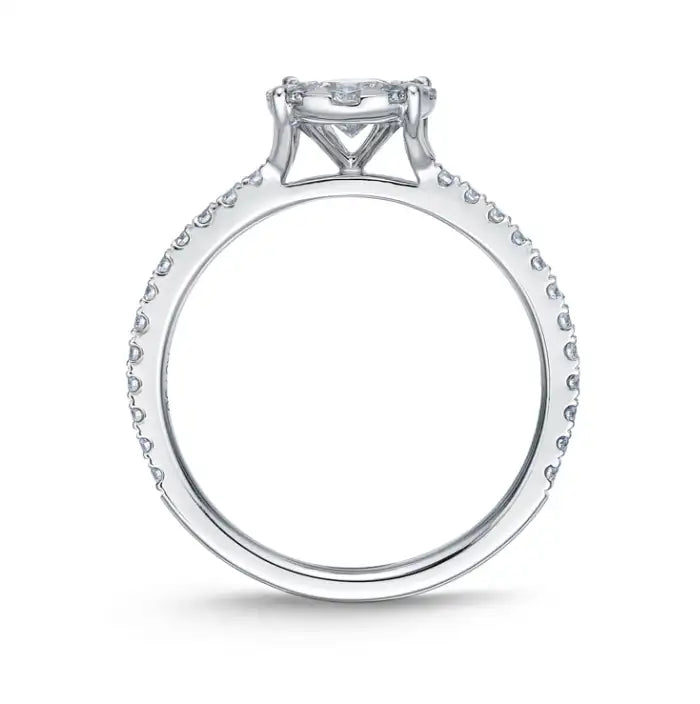Memoire Bouquet Solitaire Engagement Ring