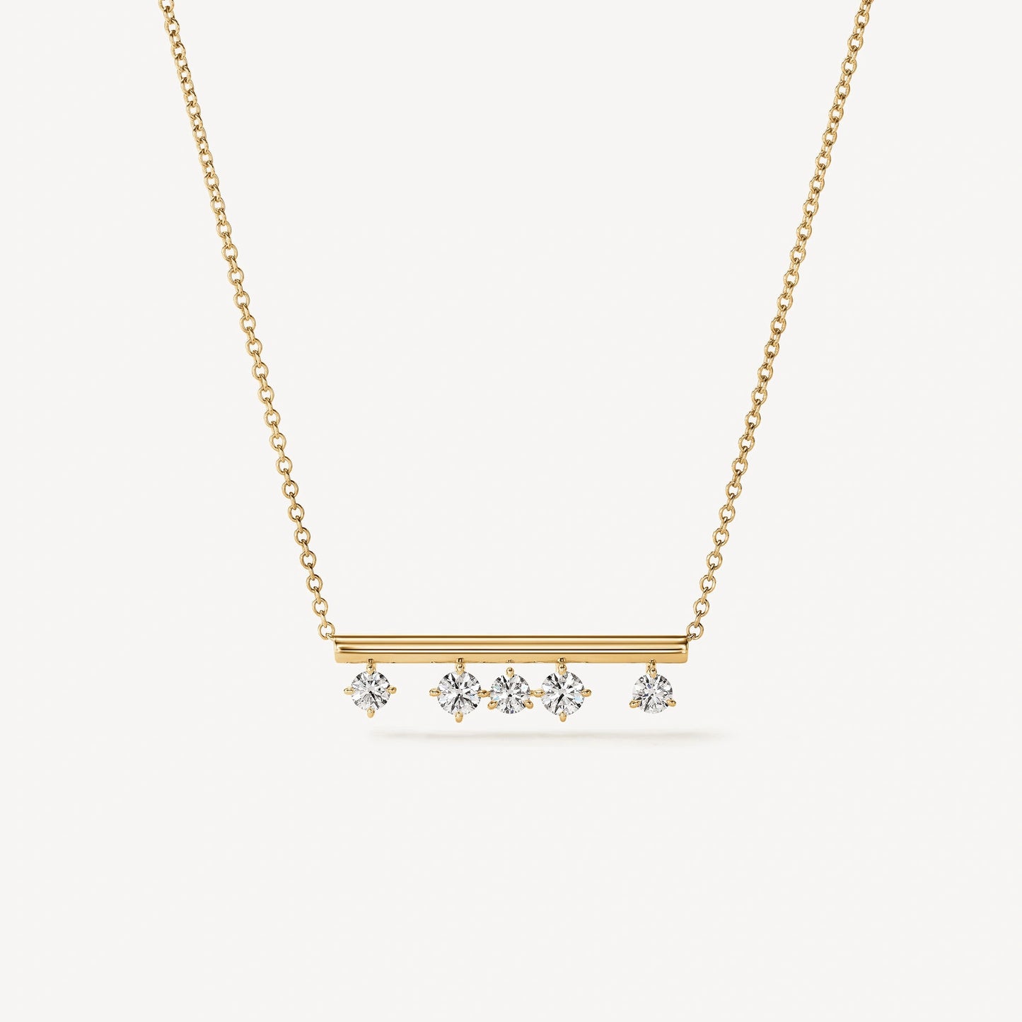 Floating Diamond Pendant Necklace