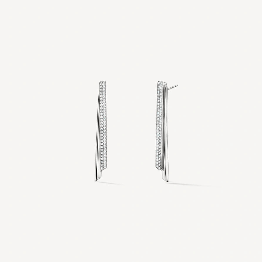 Diamond Stiletto Flip Earrings