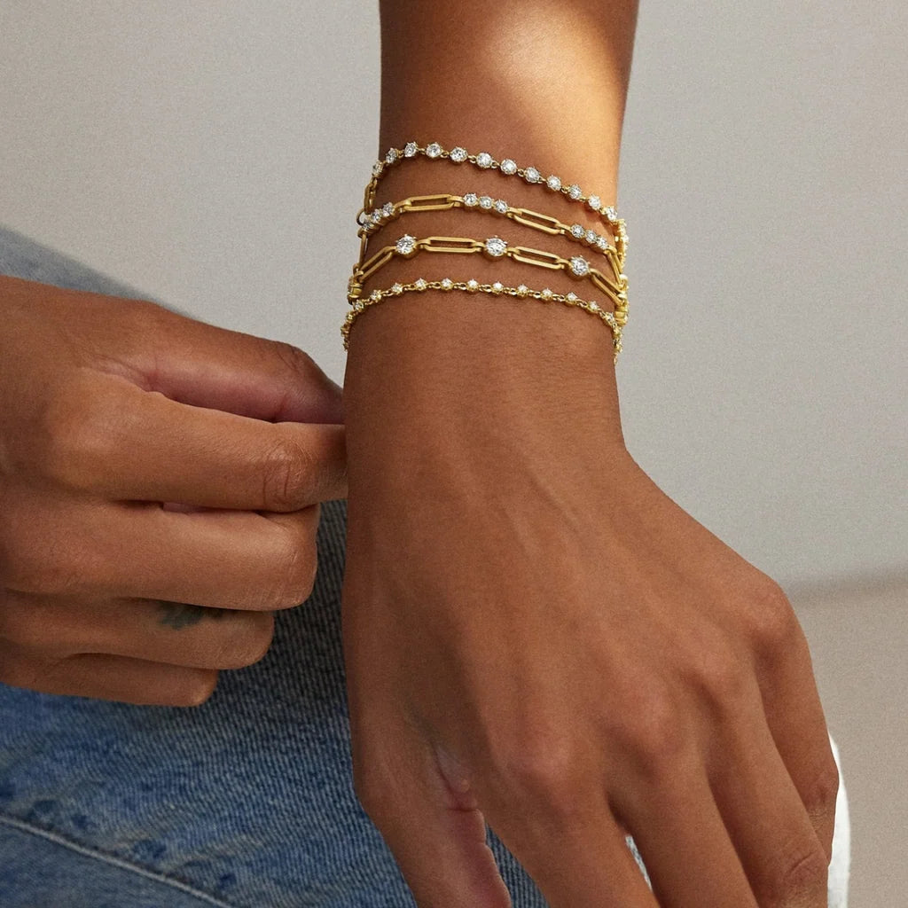 Yellow Gold Chain Bracelet
