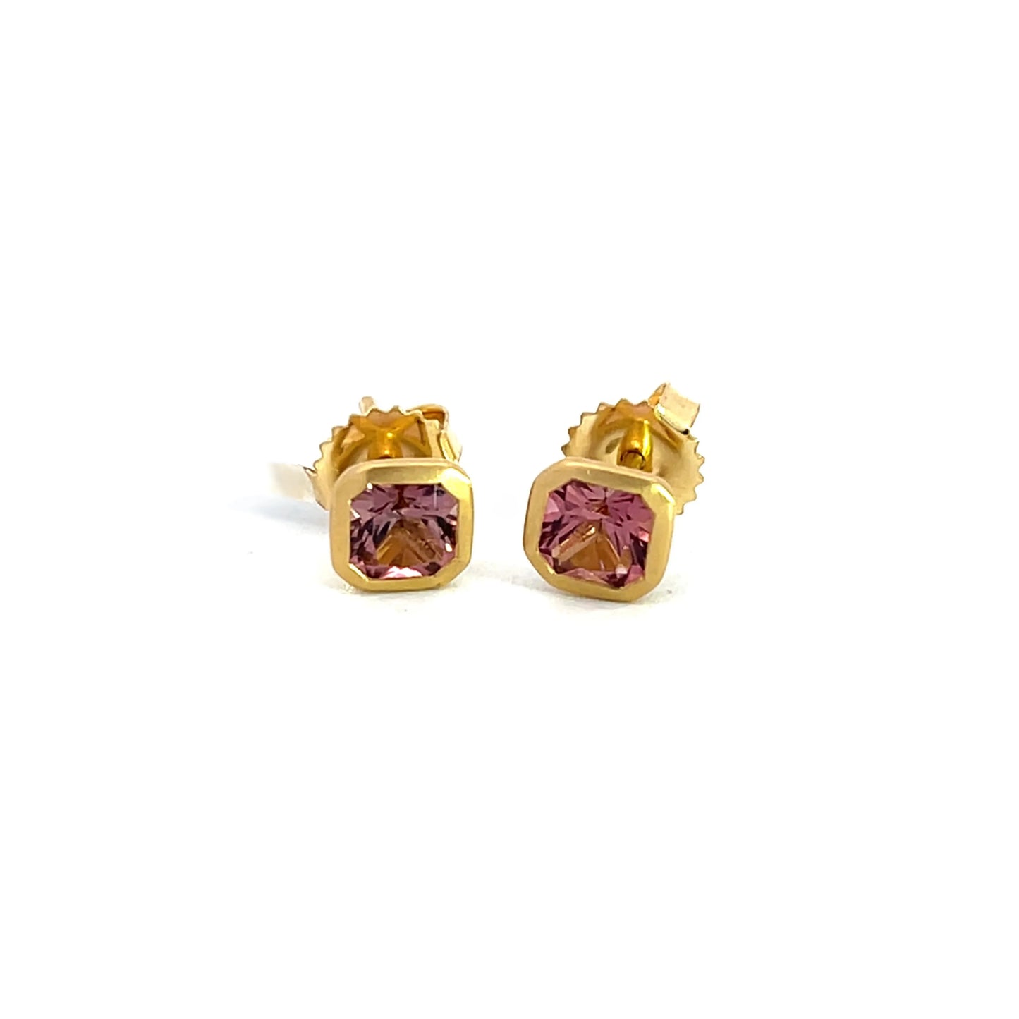 Pink Tourmaline Earrings
