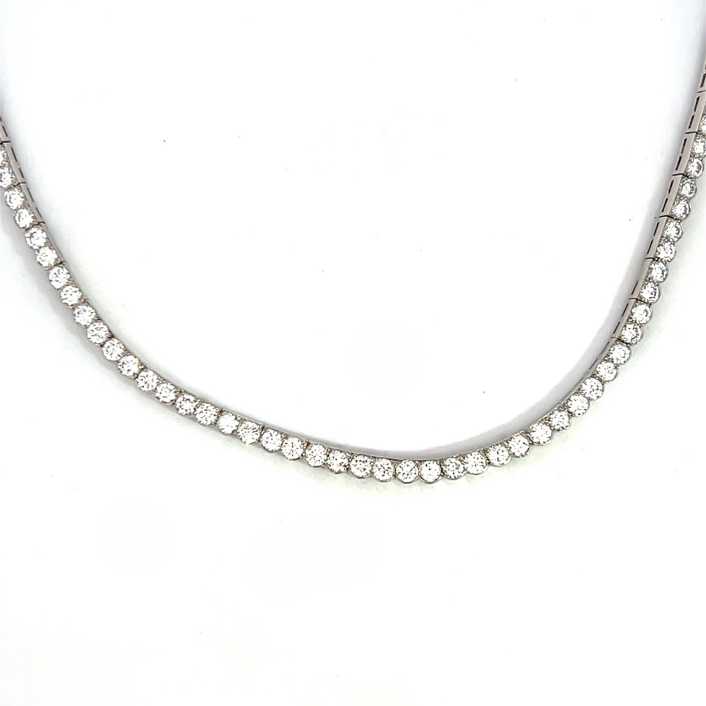 Platinum Tennis Necklace