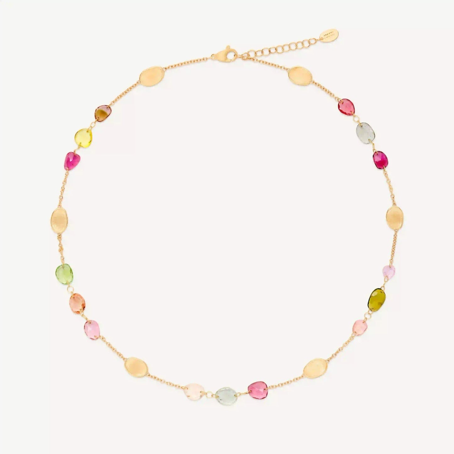 Yellow Gold Tourmaline Necklace