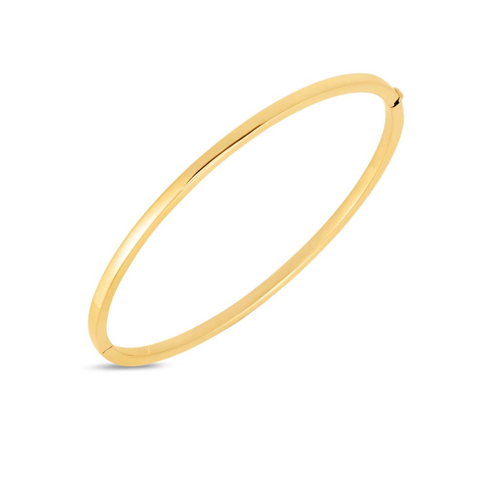 Gold Oval Bangle