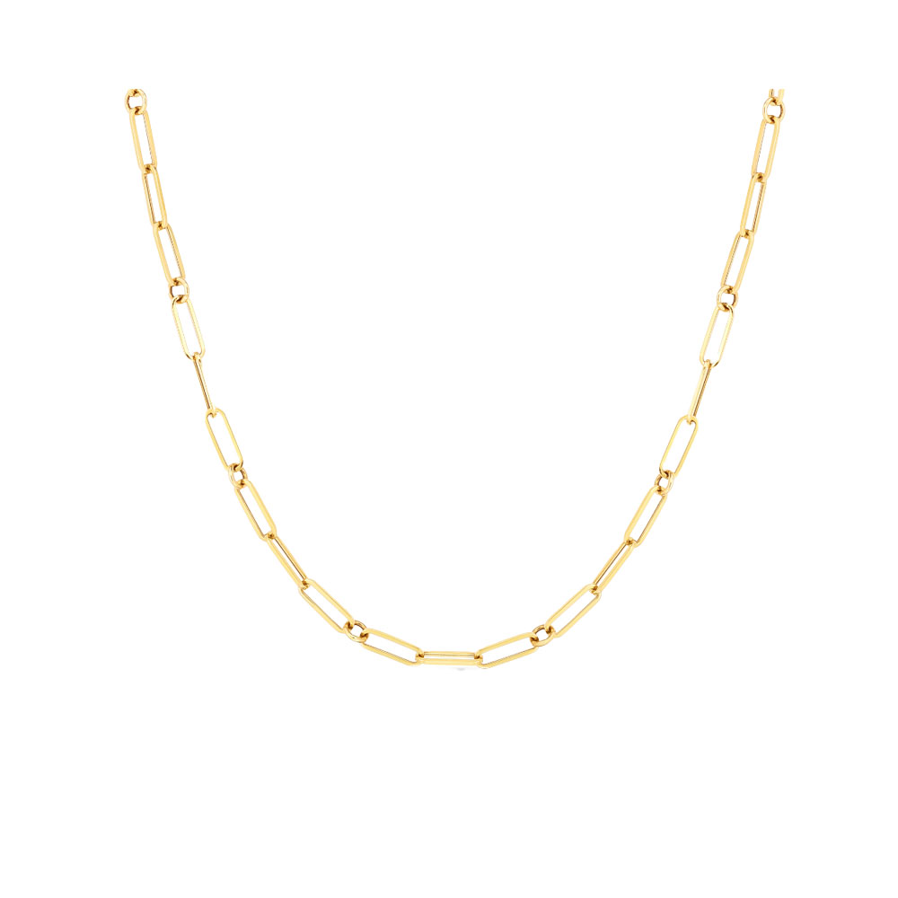 Gold Paperclip Necklace
