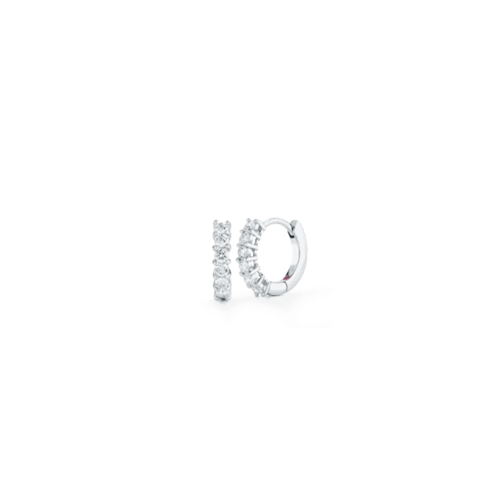 Gold Huggy Diamond Earrings