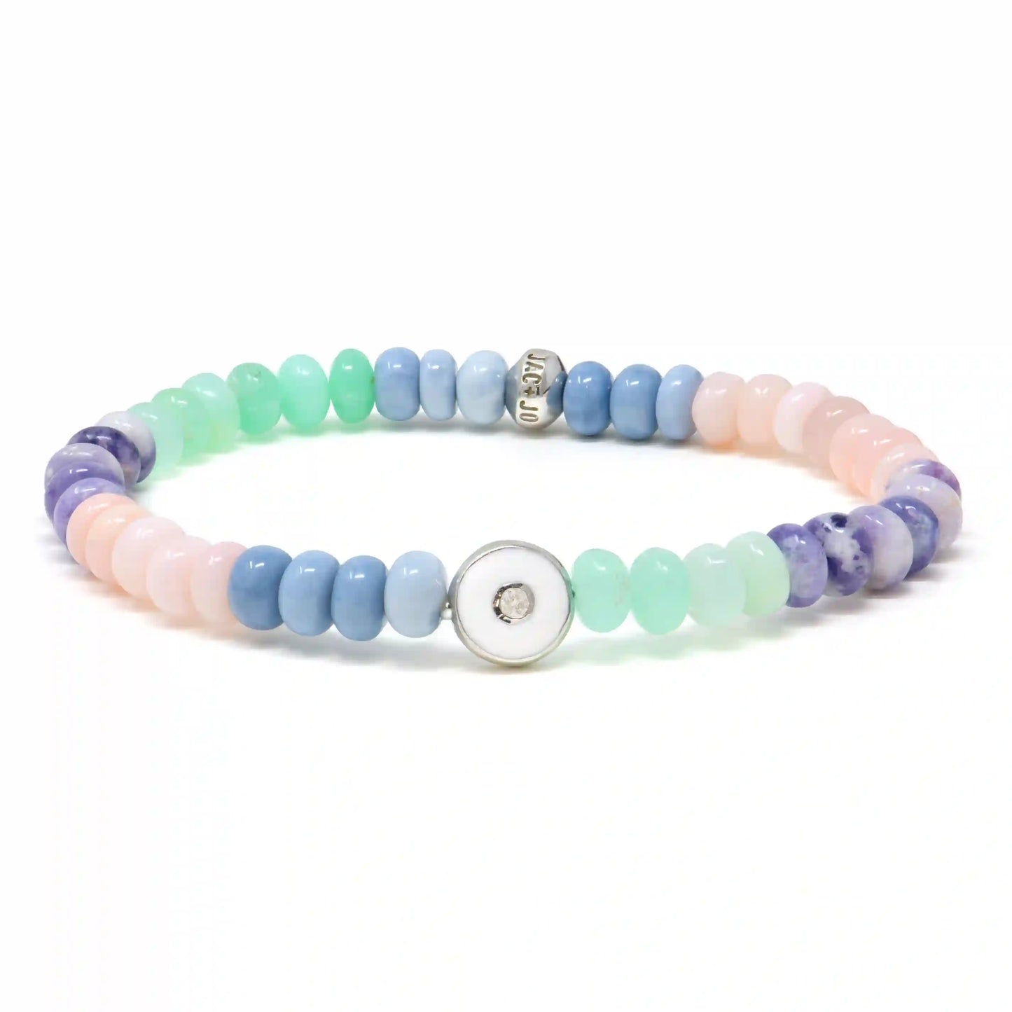 Pastel Opal Rondelle Bracelet