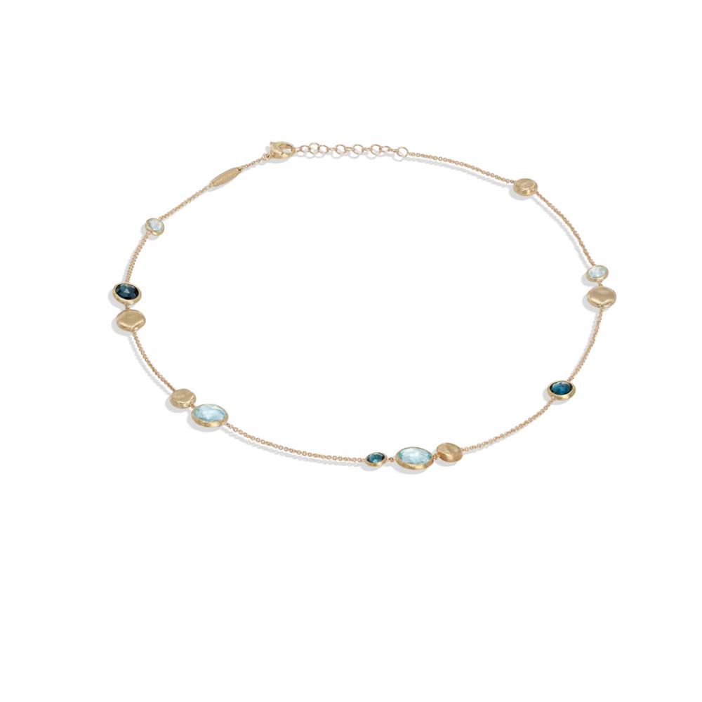 Mixed Blue Topaz Necklace