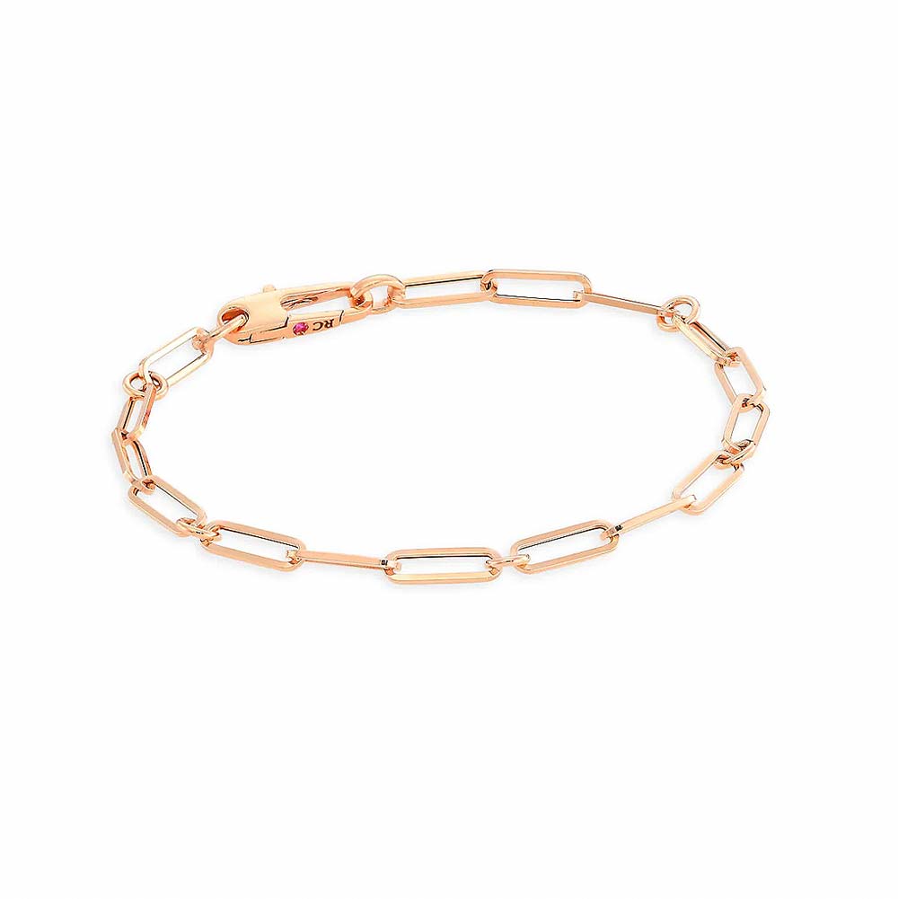 Rose Gold Paperclip Bracelet