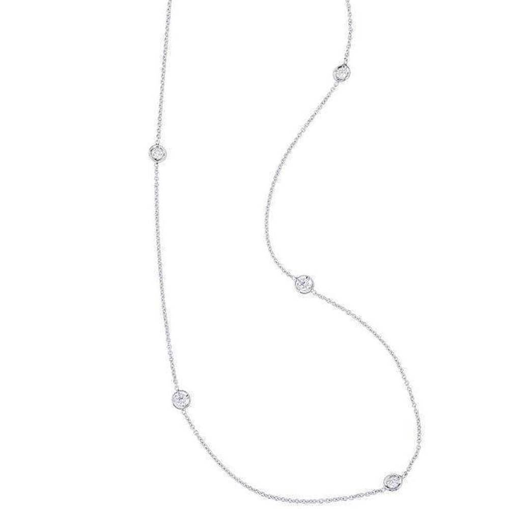 Diamond Station Necklace
