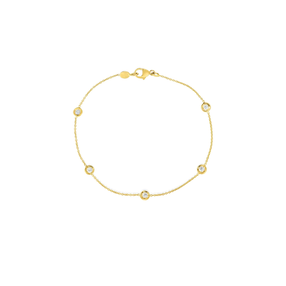 Bezel Set Diamond Bracelet
