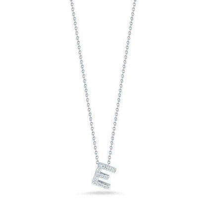 Letter Diamond Pendant Necklace