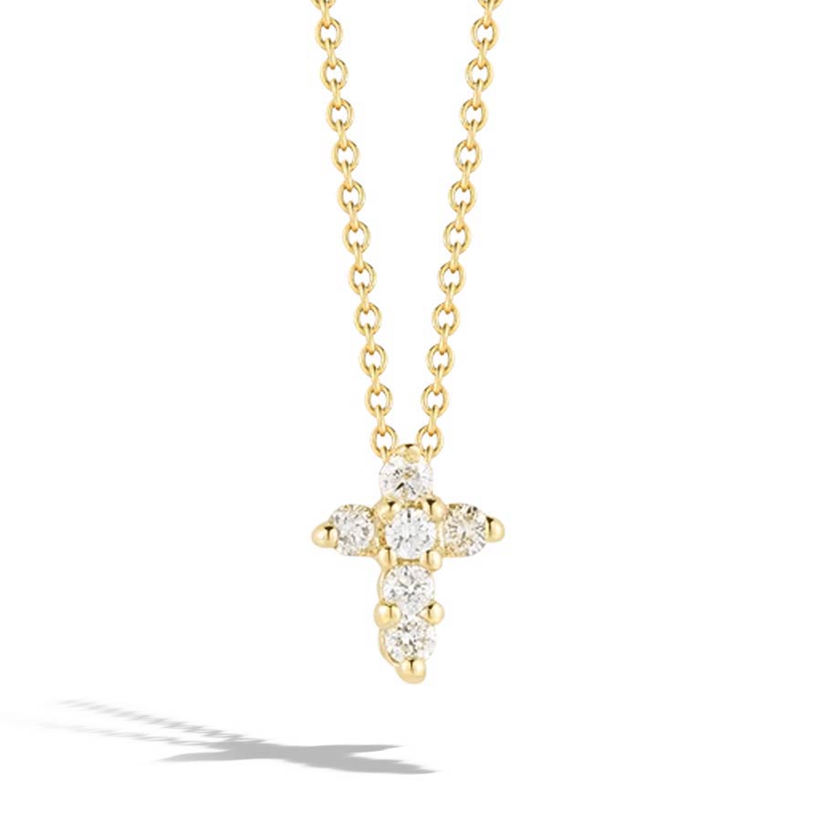 Cross Pendant with Diamonds