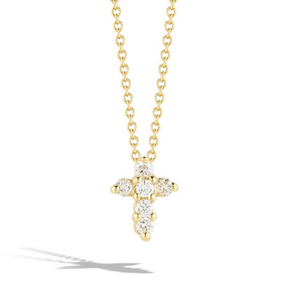 Cross Pendant with Diamonds