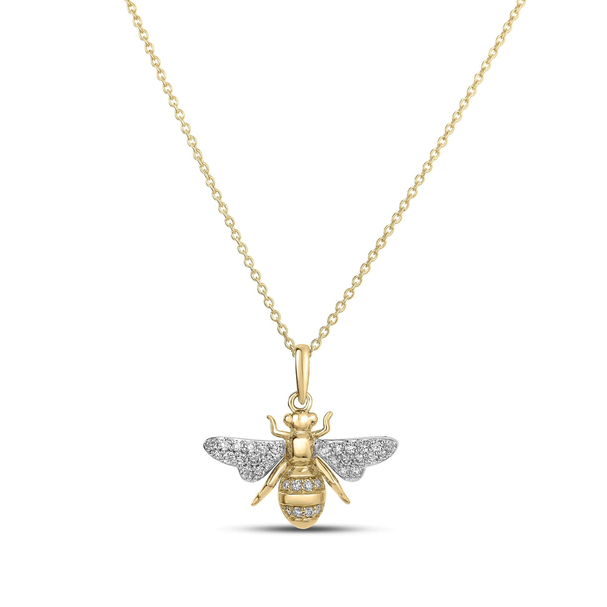 Tiny Treasures Diamond Bumblebee Necklace