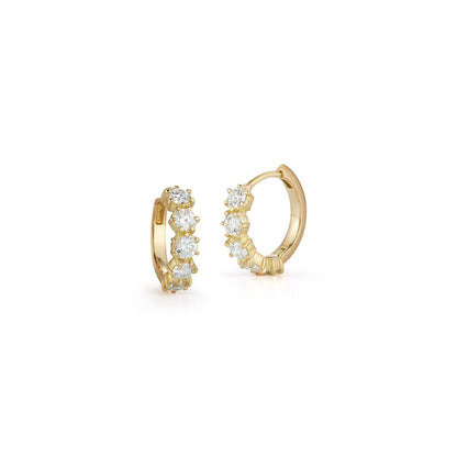Gold Catherine Mini Huggies