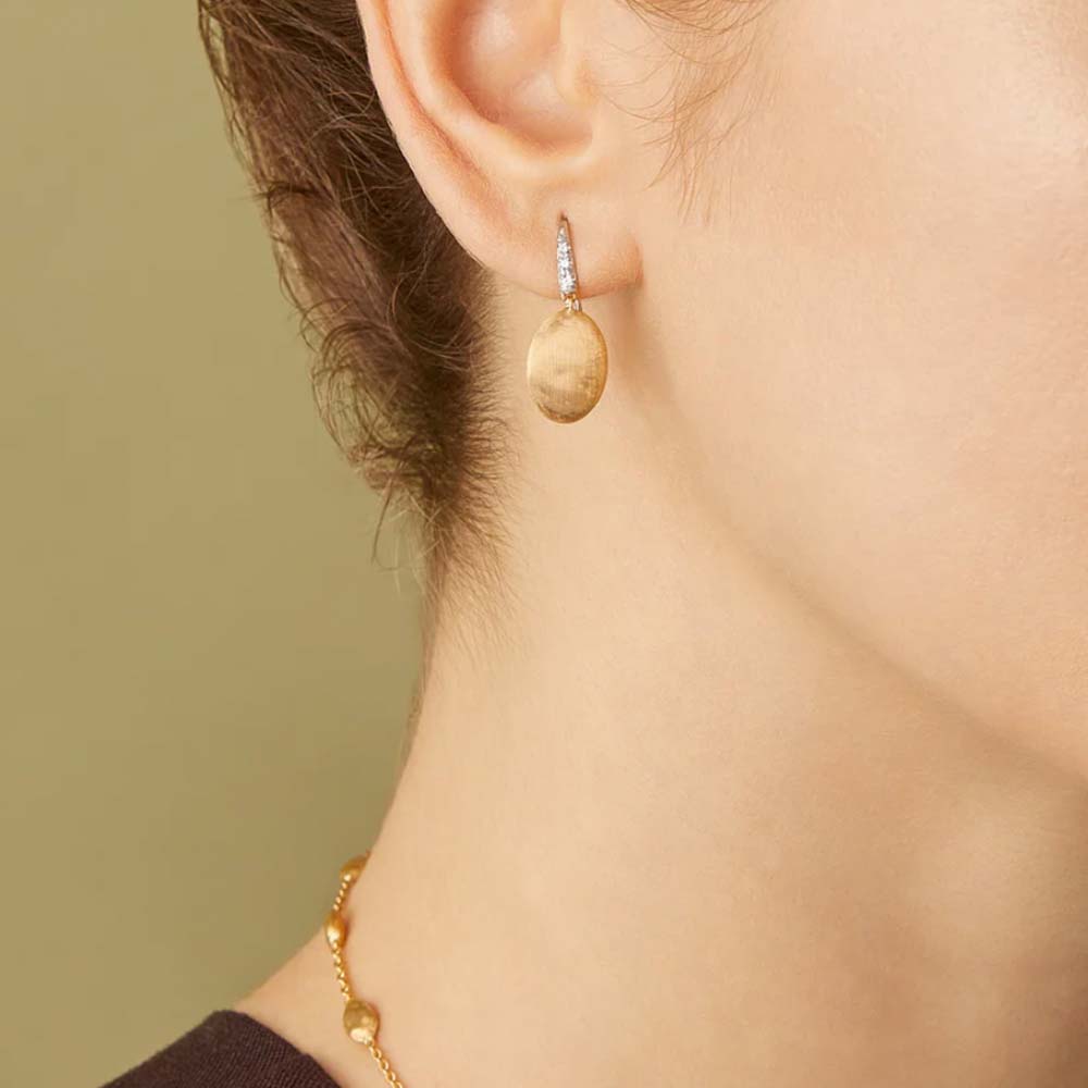 Diamond French Hook Earring