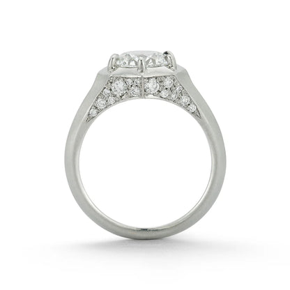 Jade Trau Pave Sloane Solitaire Ring