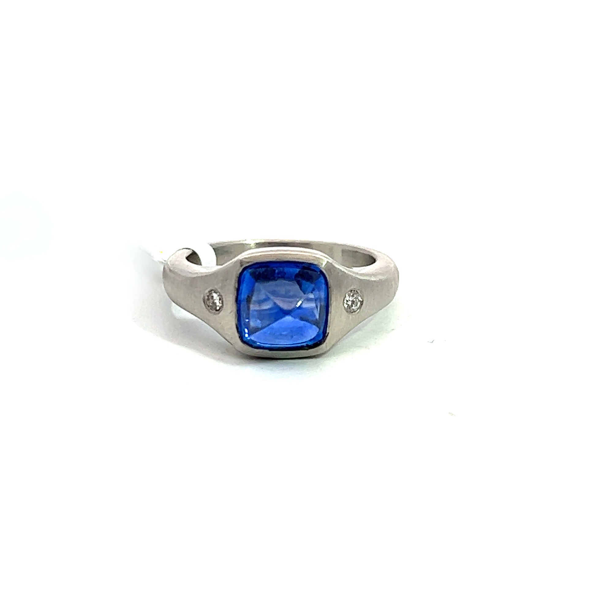 Blue Sapphire Platinum Ring