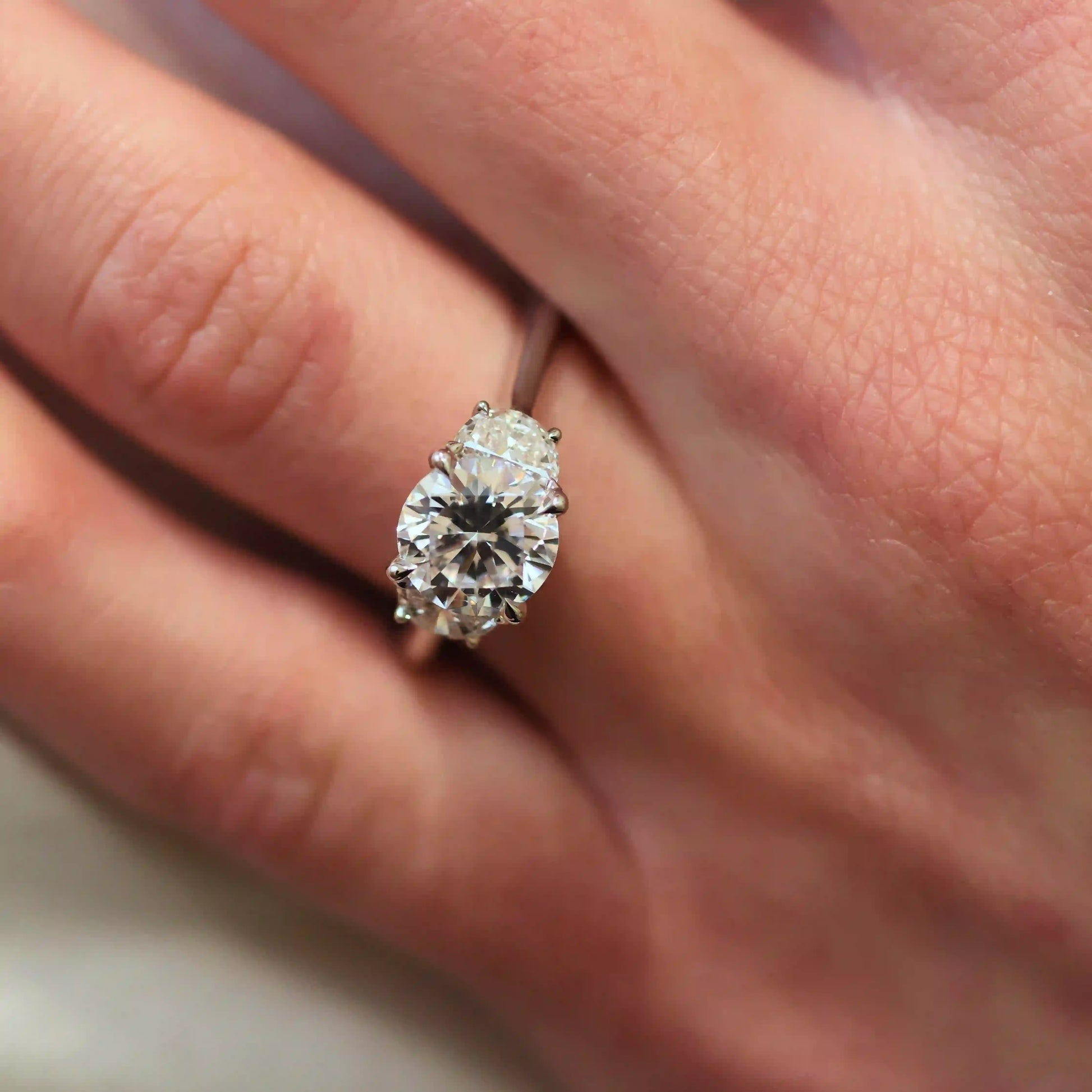  Round 3-Stone Engagement Ring