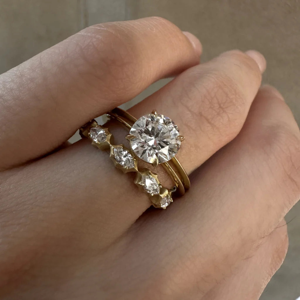 Jade Trau Jane Ring, Round Center