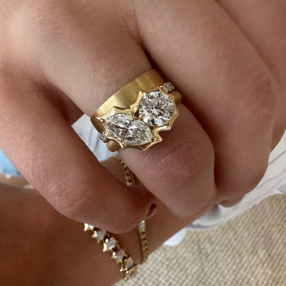 Jade Trau Alchemy Two Stone Ring