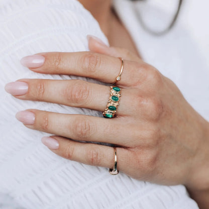 Oval Arch Eternity Ring