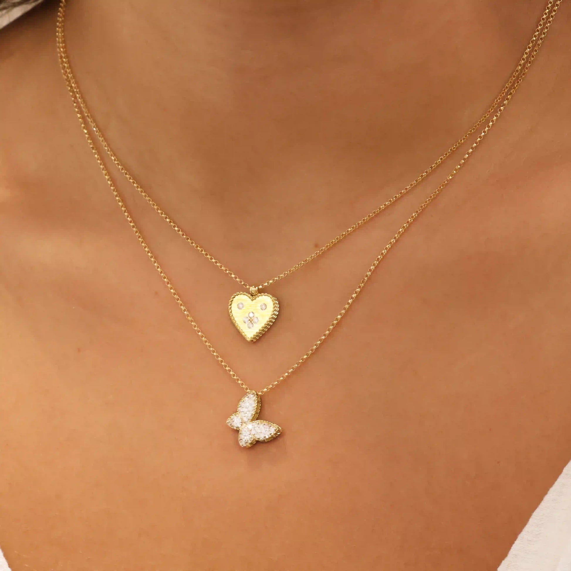 Small Heart Medallion Necklace