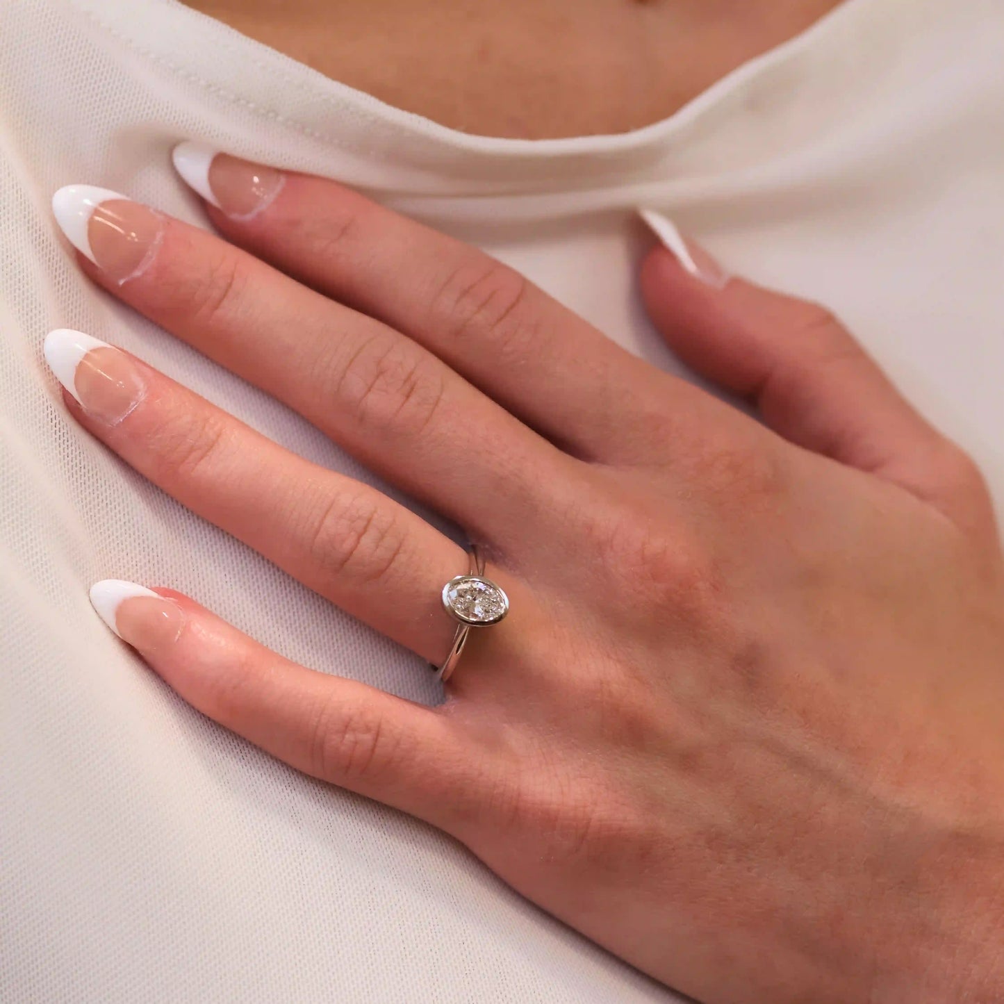 Oval Diamond Engagement Ring