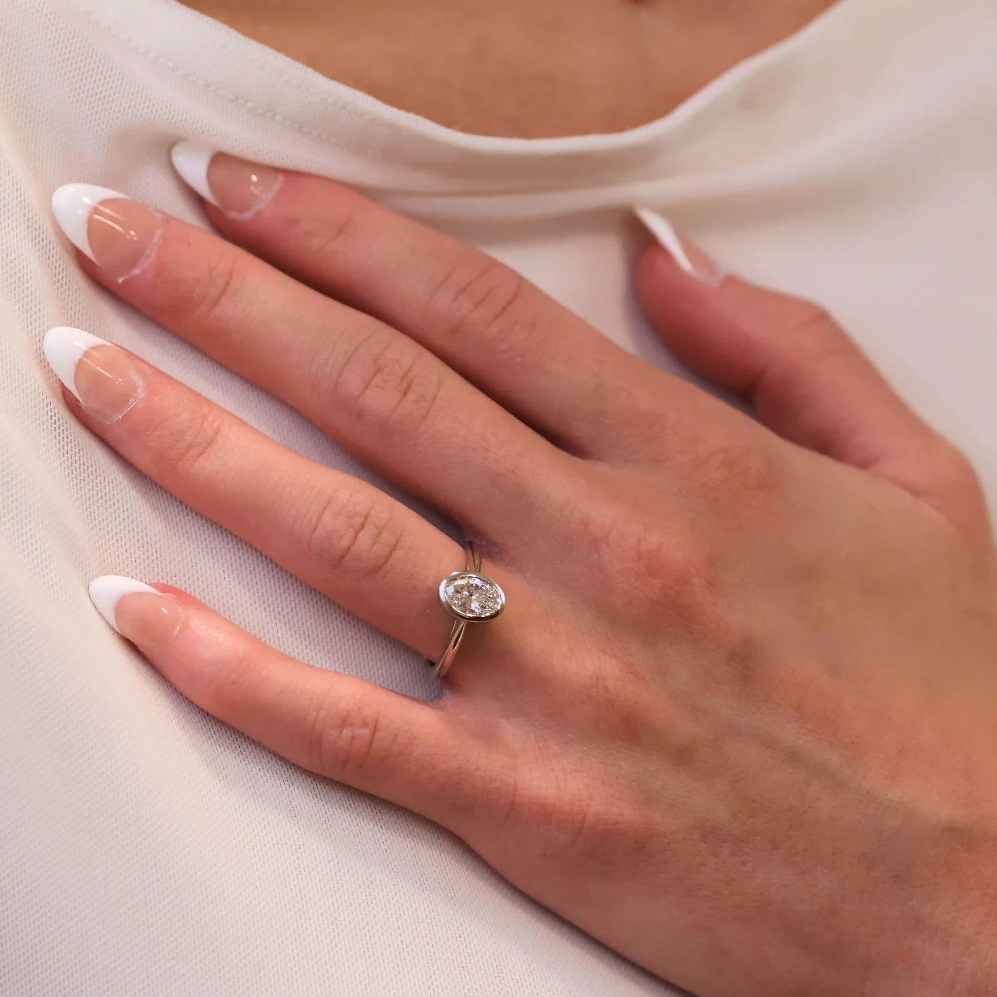 Oval Diamond Engagement Ring
