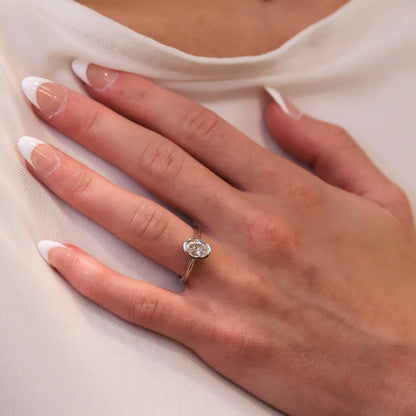 Oval Diamond Engagement Ring