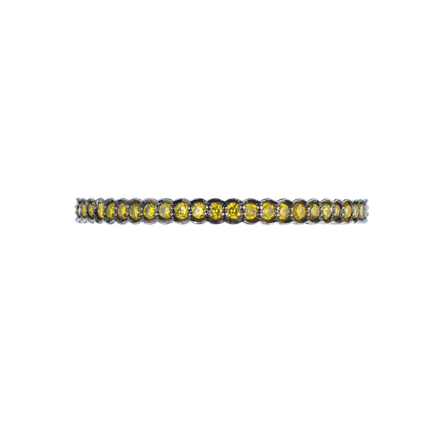 Scallop Green Diamond Band