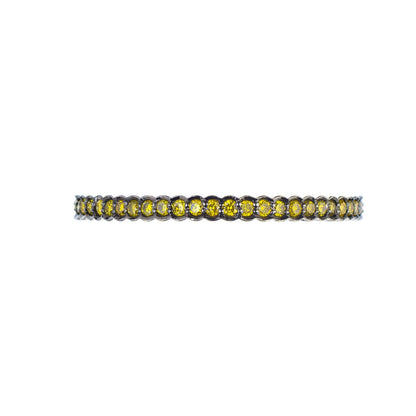 Scallop Green Diamond Band