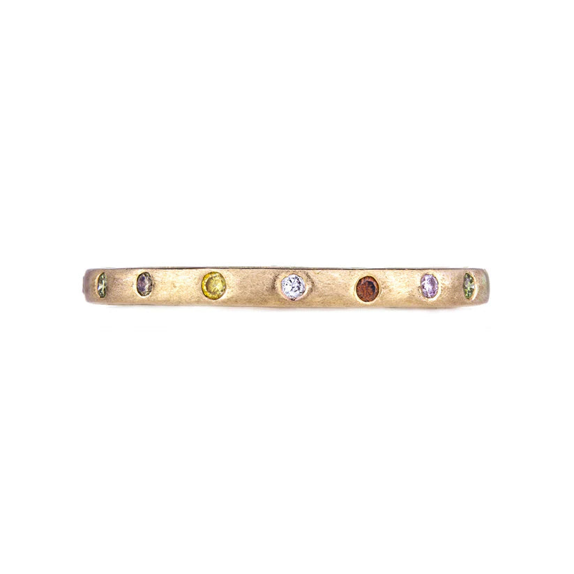 Multi-Color Diamond Brushed Band