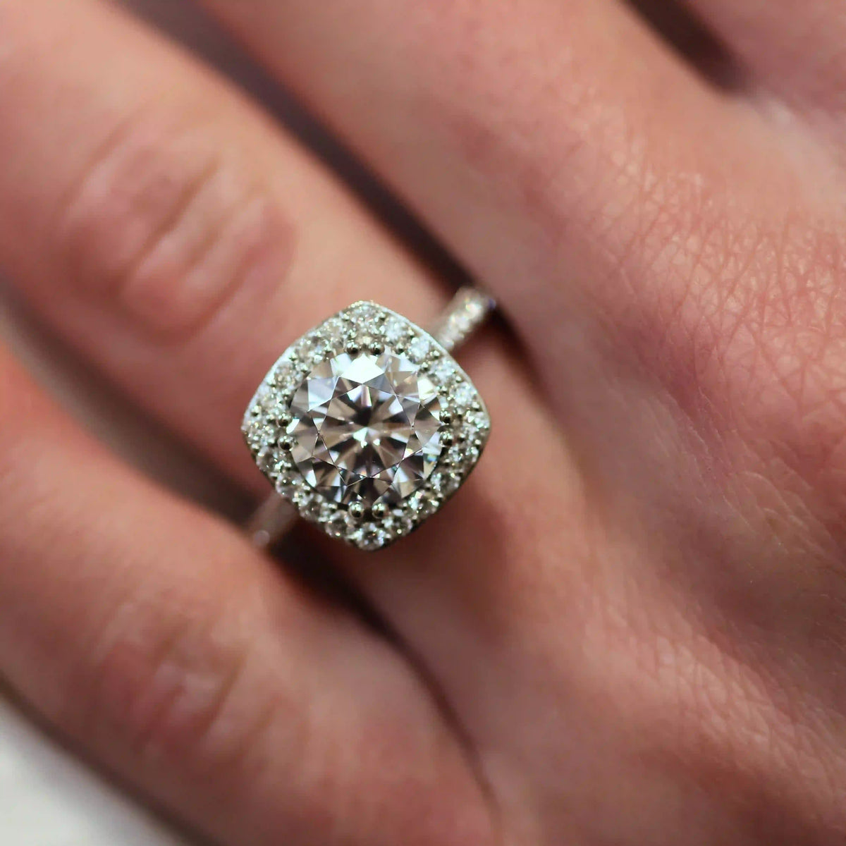 Round Bloom Engagement Ring