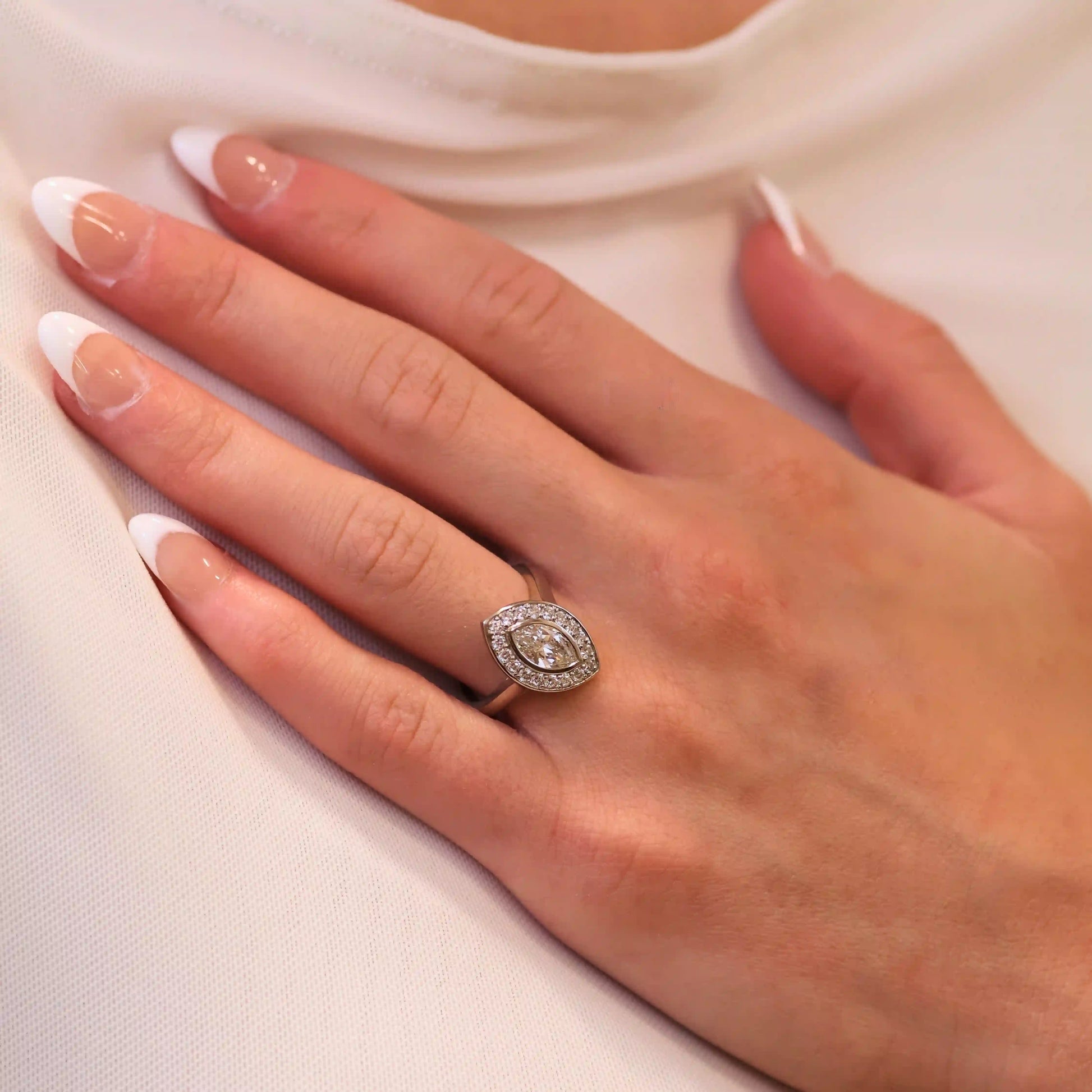 Marquise Diamond Engagement Ring