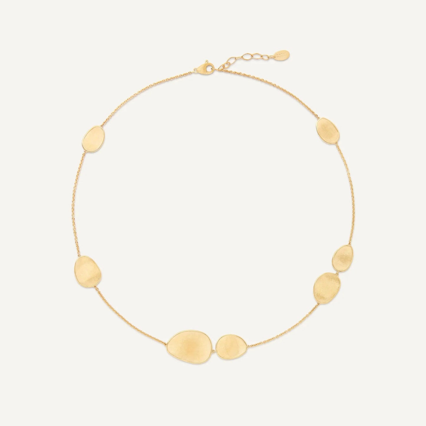 Yellow Gold Small Petal Station Necklace