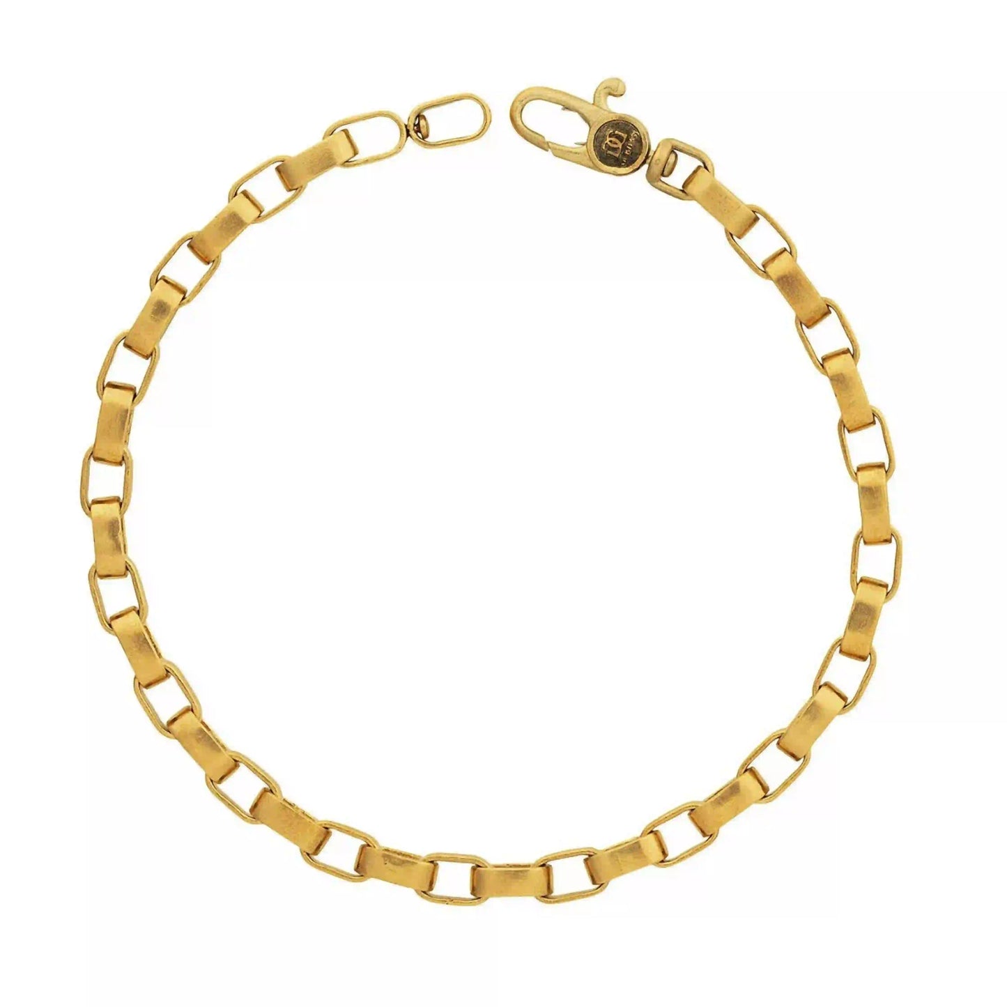 Brass Oval Chain Link Bracelet