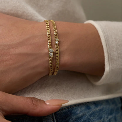 Jade Trau Posey Curb Chain Bracelet