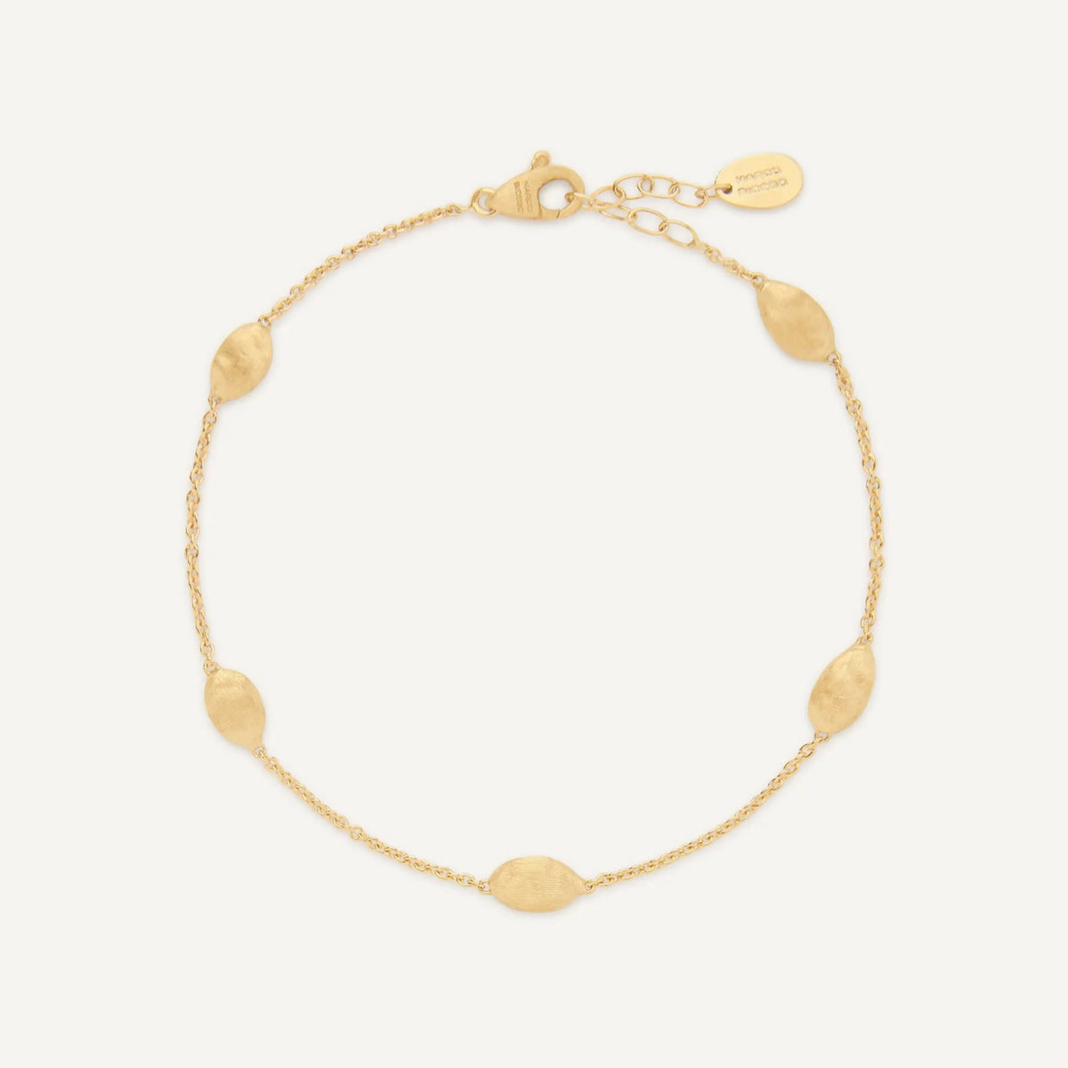 Yellow Gold Small Bean Bracelet