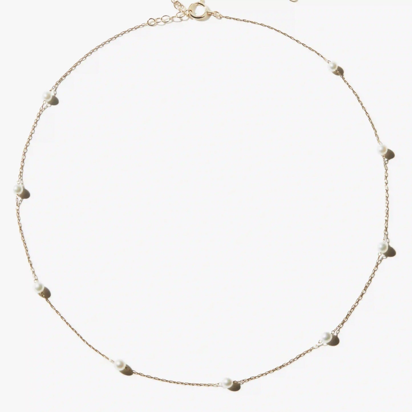 Mizuki Floating Pearl Chain Necklace