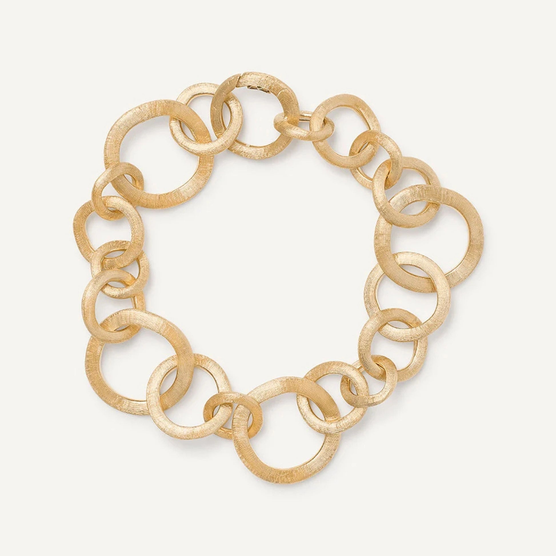 Yellow Gold Mixed Link Bracelet